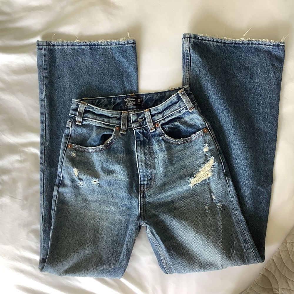 Abercrombie & Fitch Annie High Rise Wide Leg Sz 24
